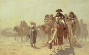 Generaal Bonaparte met zijn militaire staf in Egypte, 1863